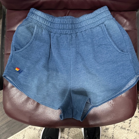 Aviator Nation Blue Athletic Shorts - Picture 1 of 6